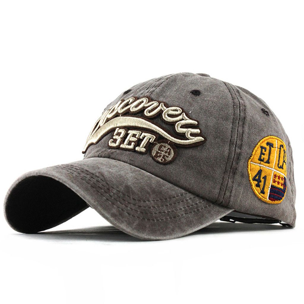 Discovery Embroidered Denim Cap
