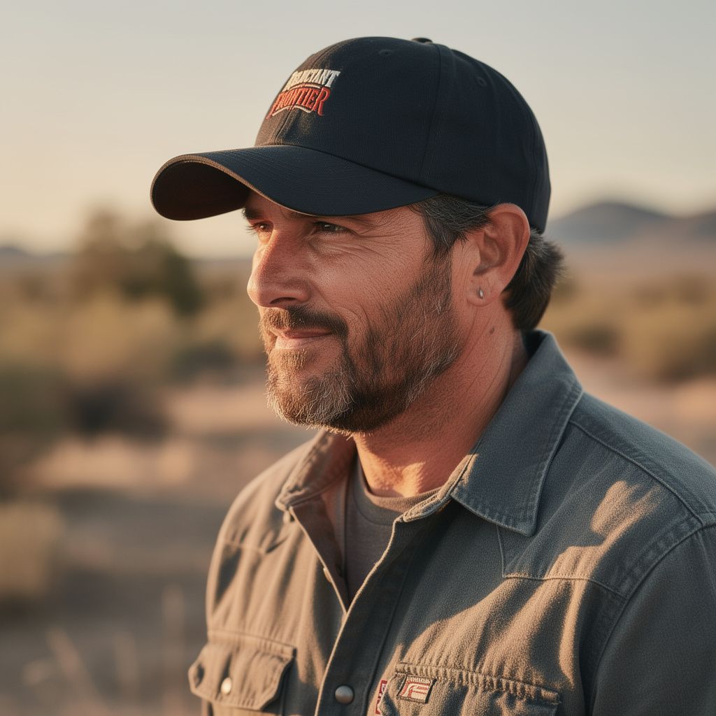 Reluctant Frontier Logo Baseball Cap view 7