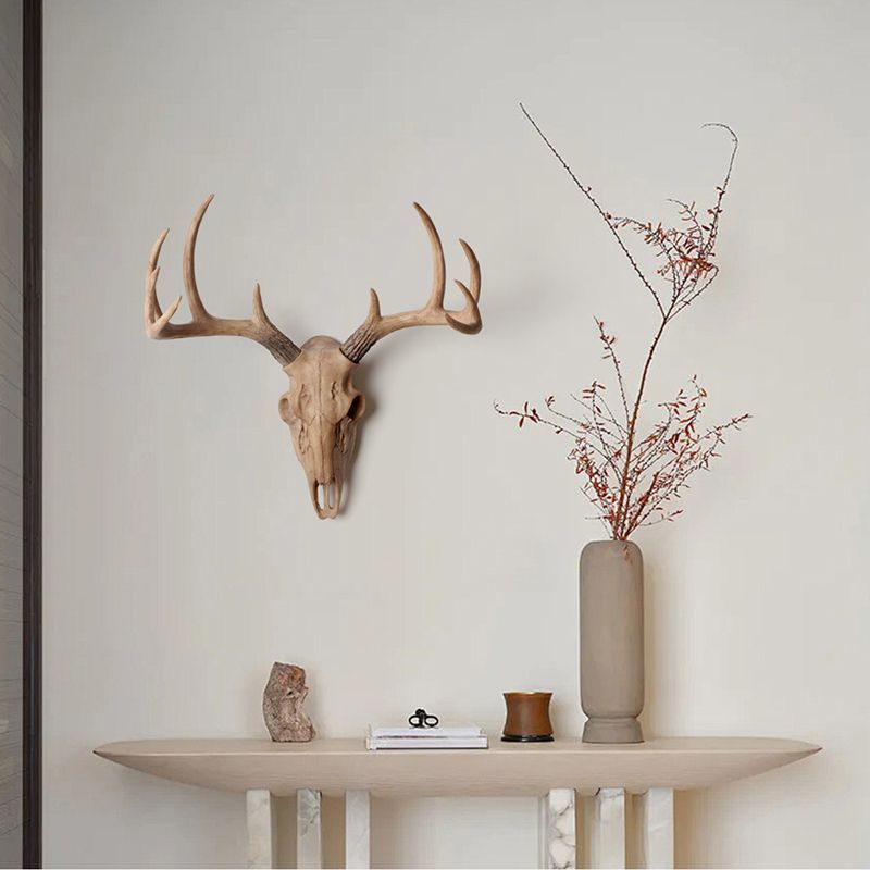 Resin Deer Skull Wall Mount view 2