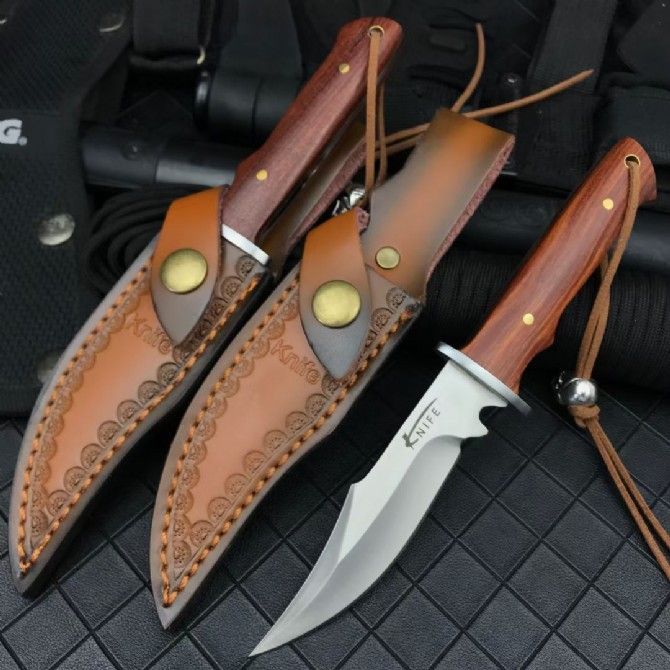 Fixed Blade Knife With Sandalwood Handle view 7