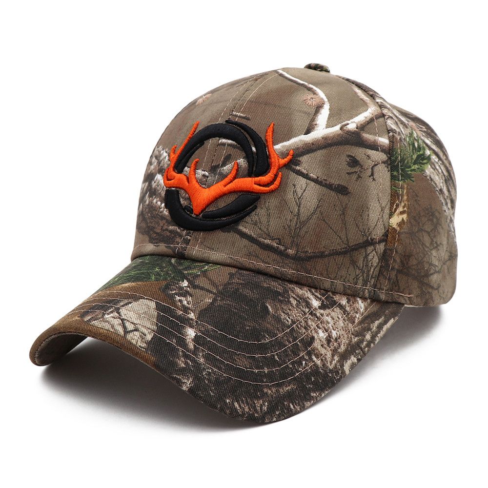 Embroidered Elk Camouflage Baseball Cap