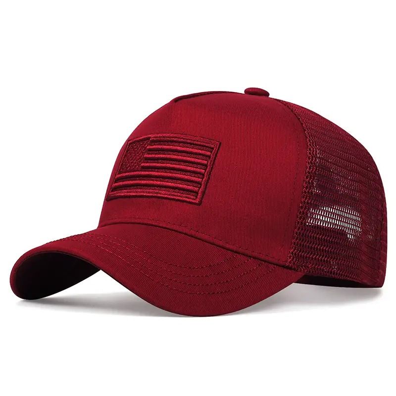 Camo Cap With American Flag Badge view 5