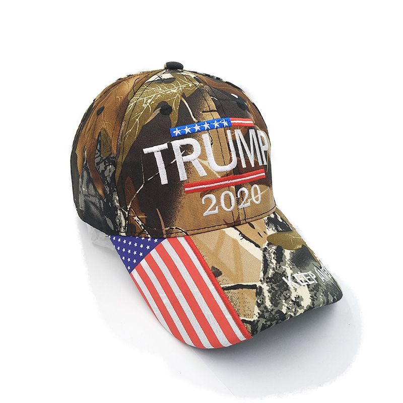 Camouflage Trump 2020 Embroidered Cap view 2