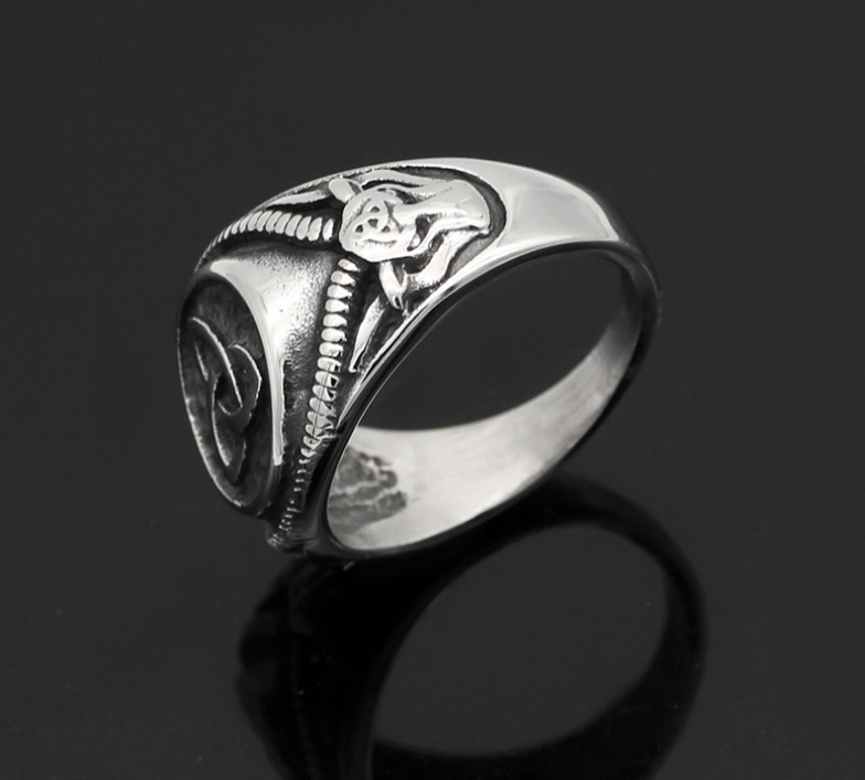 Electroplated Alloy Viking Ring view 4