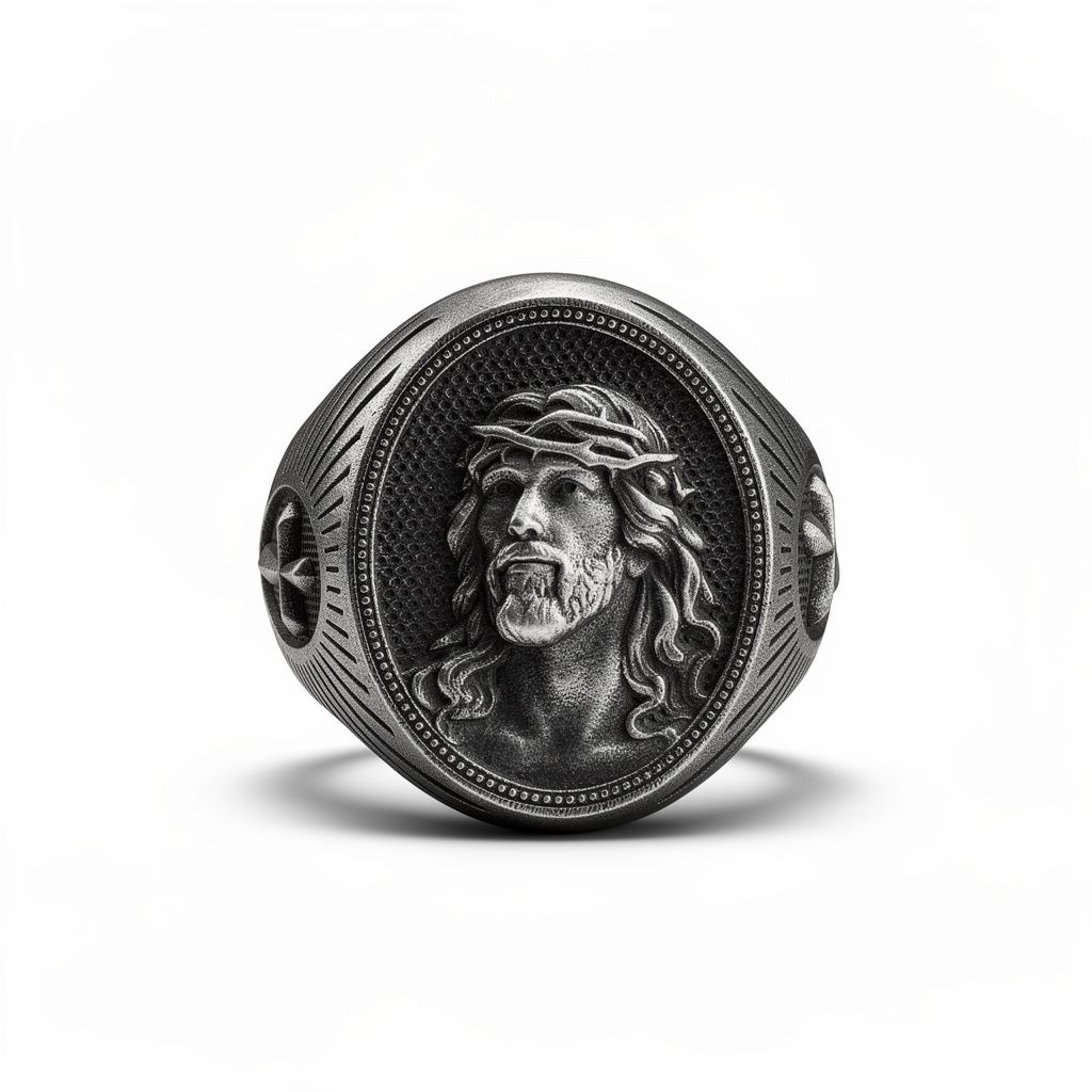 Oval Crown of Thorns Ring view 2