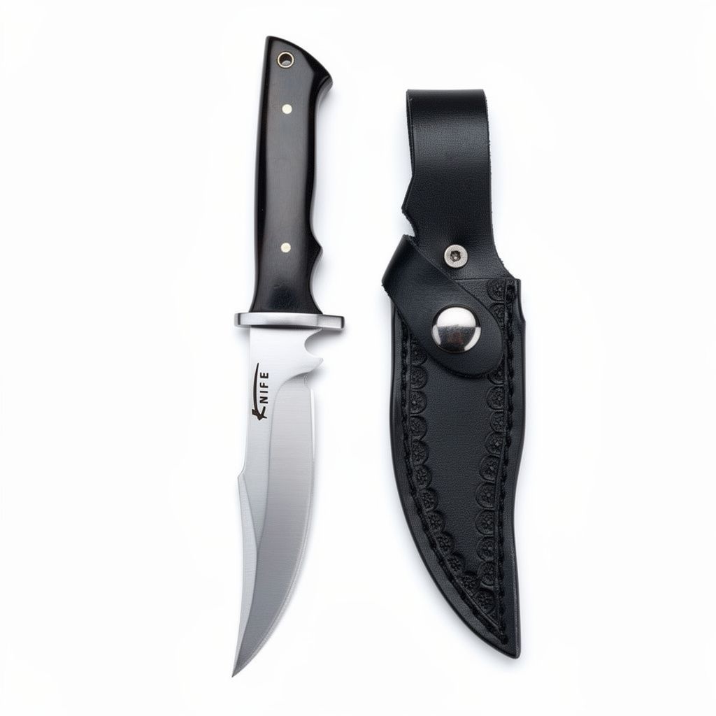 Fixed Blade Knife With Sandalwood Handle view 2