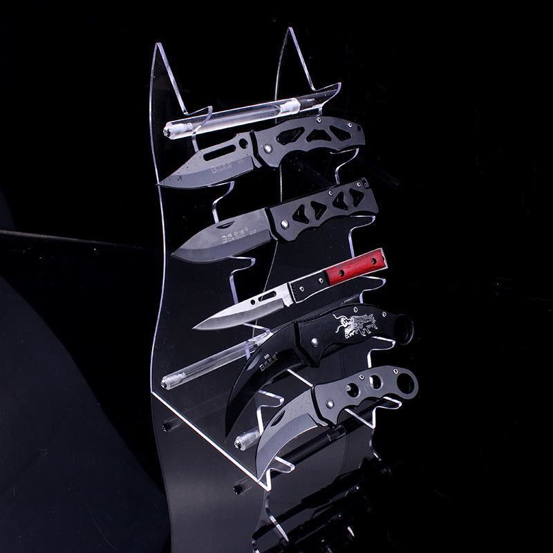 Acrylic Six-Knife Display Stand view 3