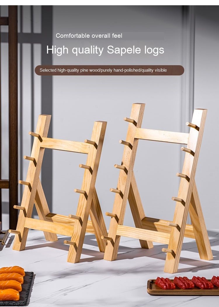 Sapele Wood Knife Rack view 3