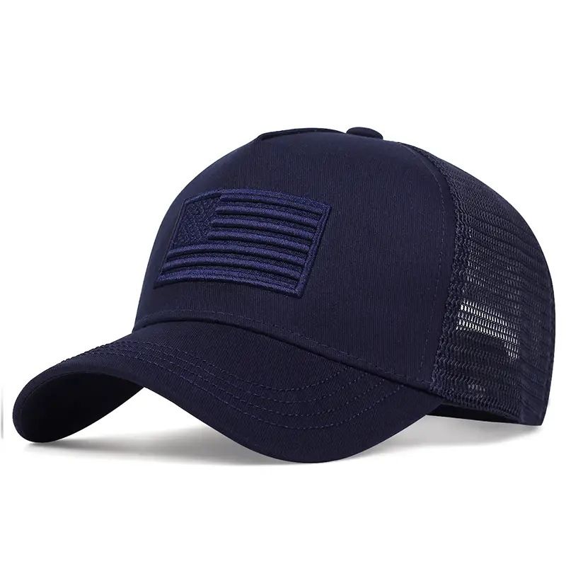 Camo Cap With American Flag Badge view 7