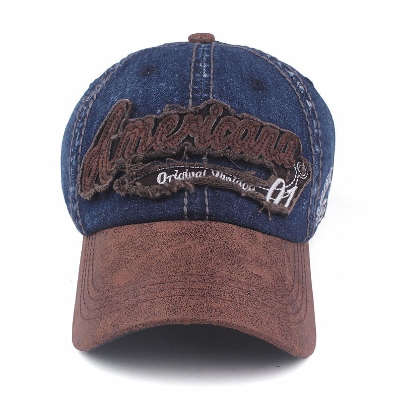 Embroidered Americana Cotton Baseball Cap view 4