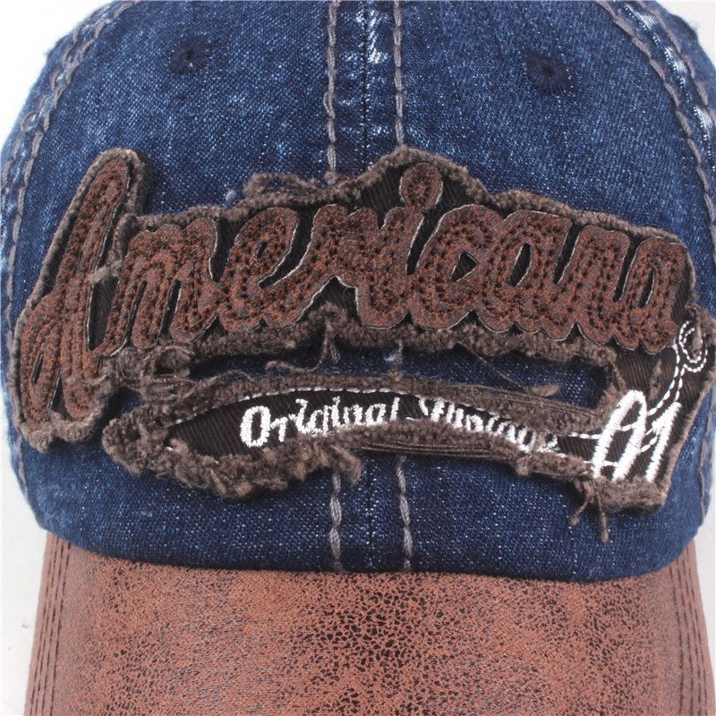 Embroidered Americana Cotton Baseball Cap view 2