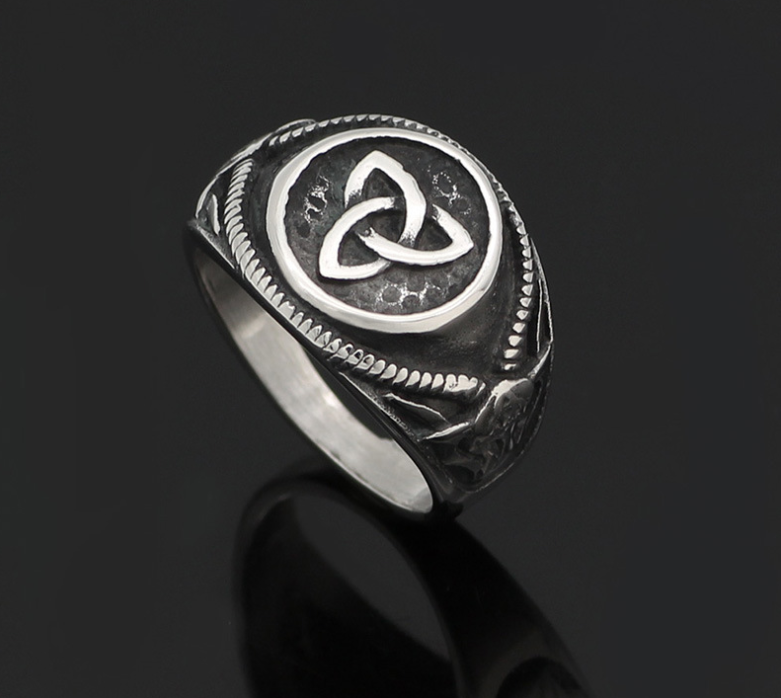 Electroplated Alloy Viking Ring view 3